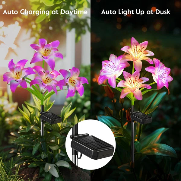 SolarBlossom - Magische tuinlamp met bloemmotief