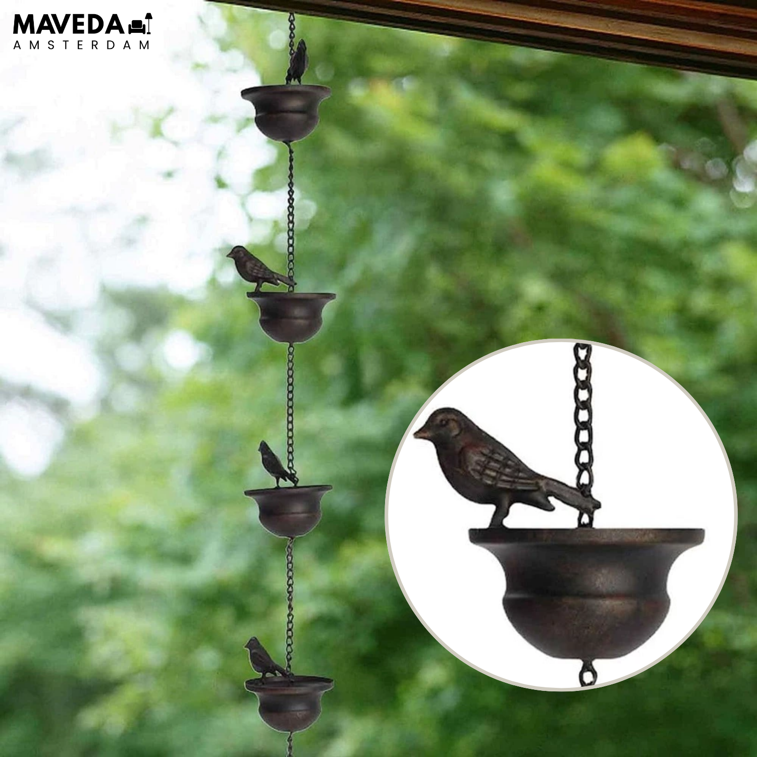 Decoratieve regenketting voor tuin & terras