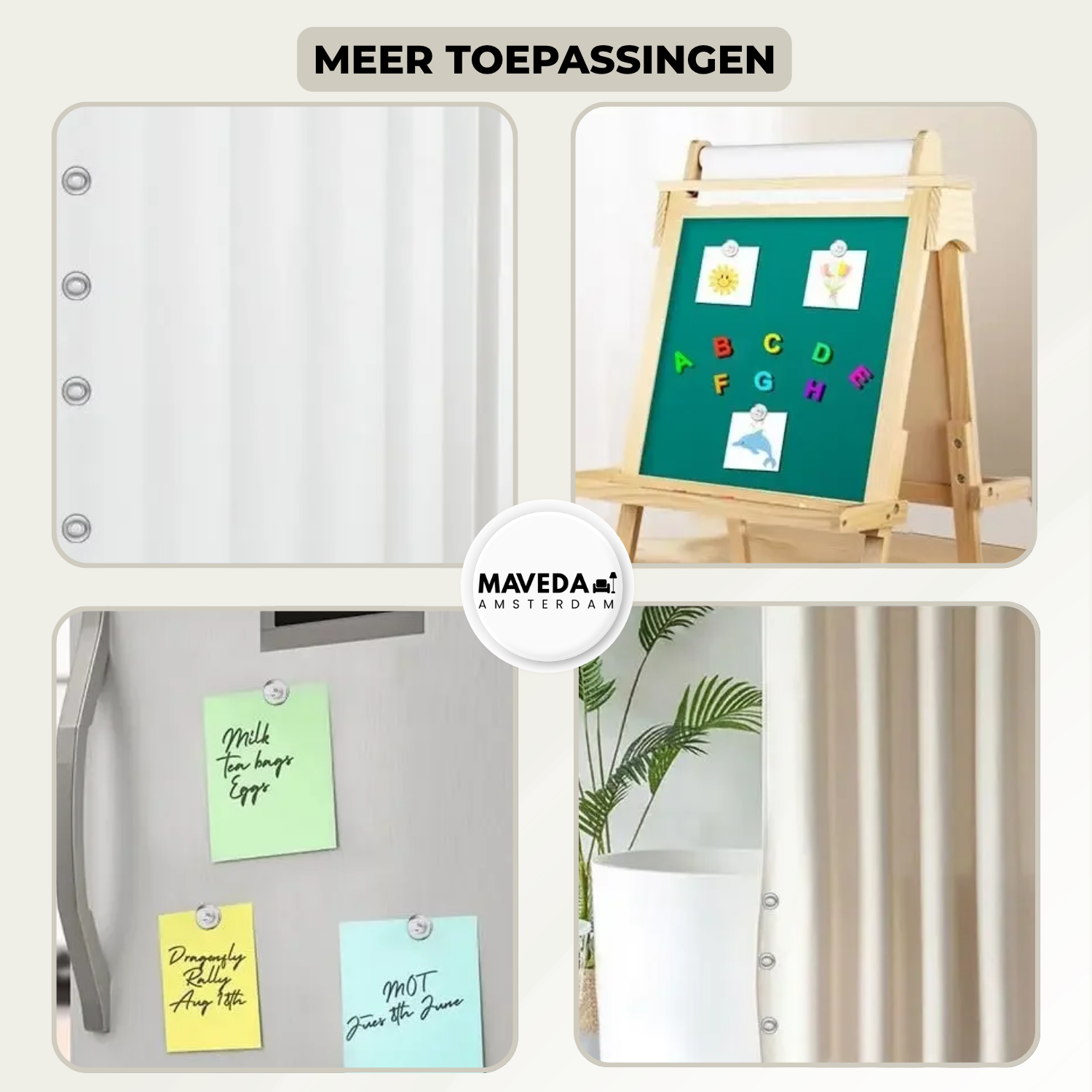 2+2 GRATIS | GlideHold - Magnetische gordijnclips tegen lichtlekken