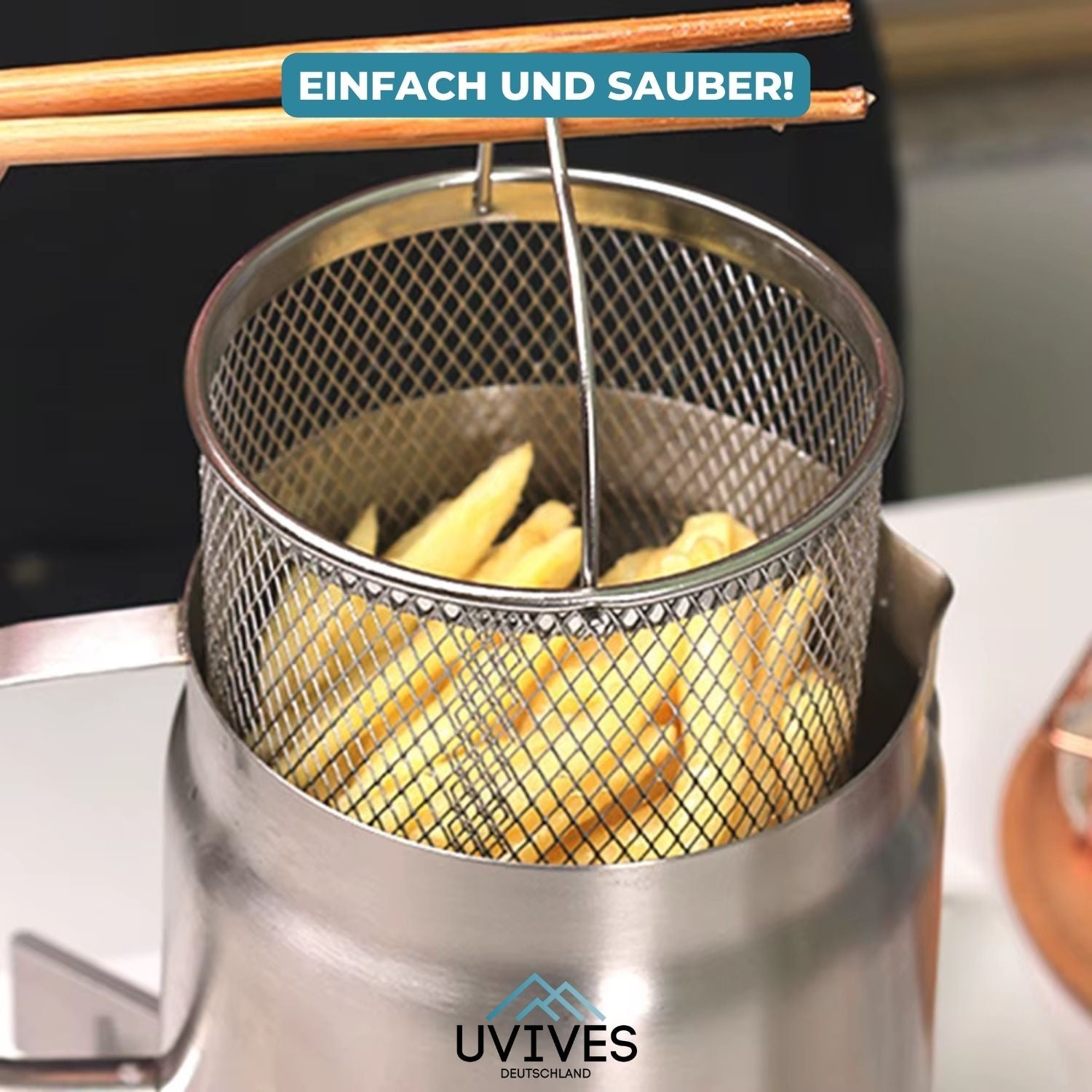 OilSaver™ - Roestvrijstalen keukenoliecontainer met zeef