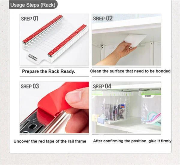 FridgeSlide - Organiser voor ritszakken in koelkast