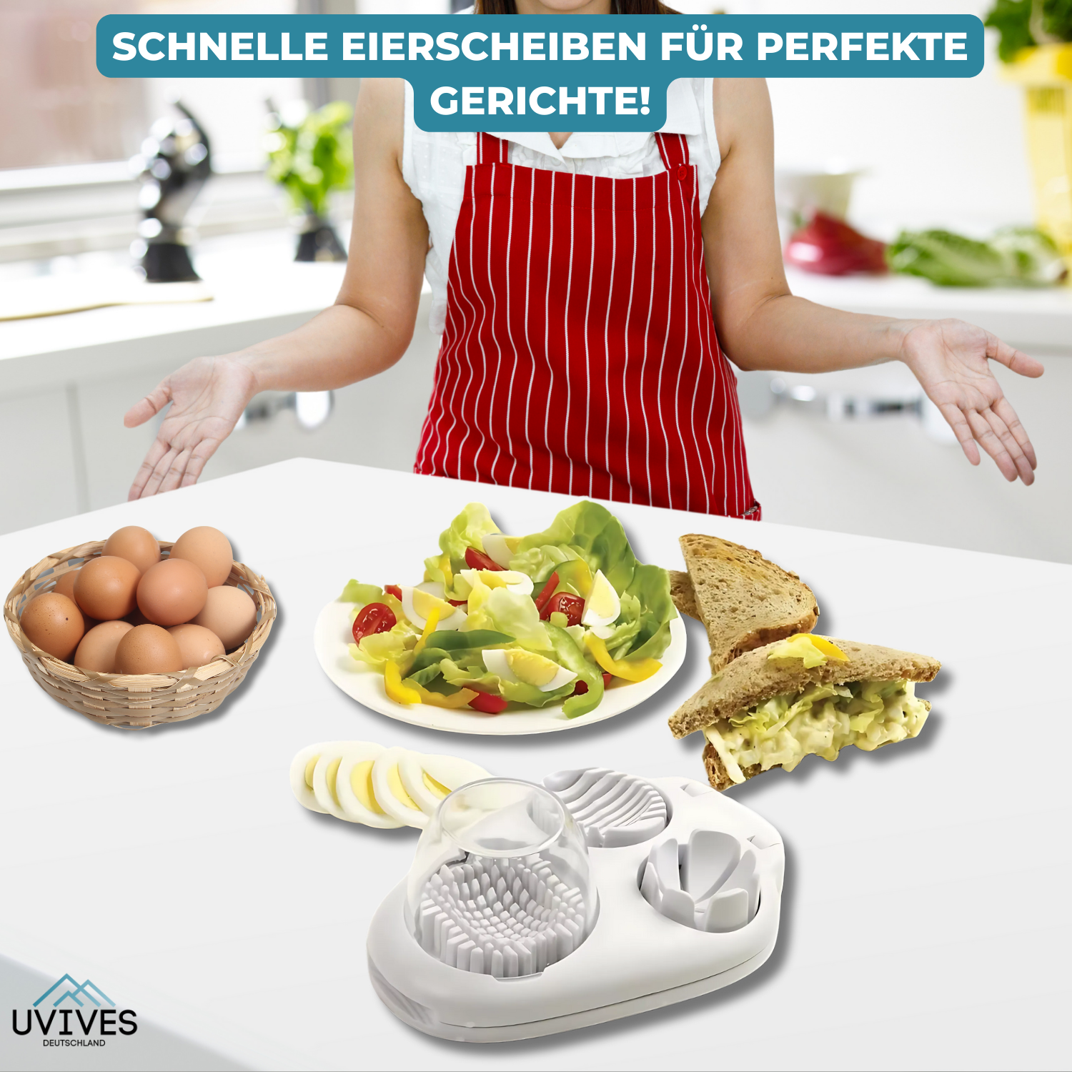 EggChop™ - Multifunctionele 3-in-1 eiersnijder