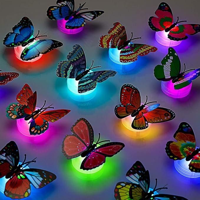 3D Vlinder LED Sprookjes Nachtlampje Decoratie