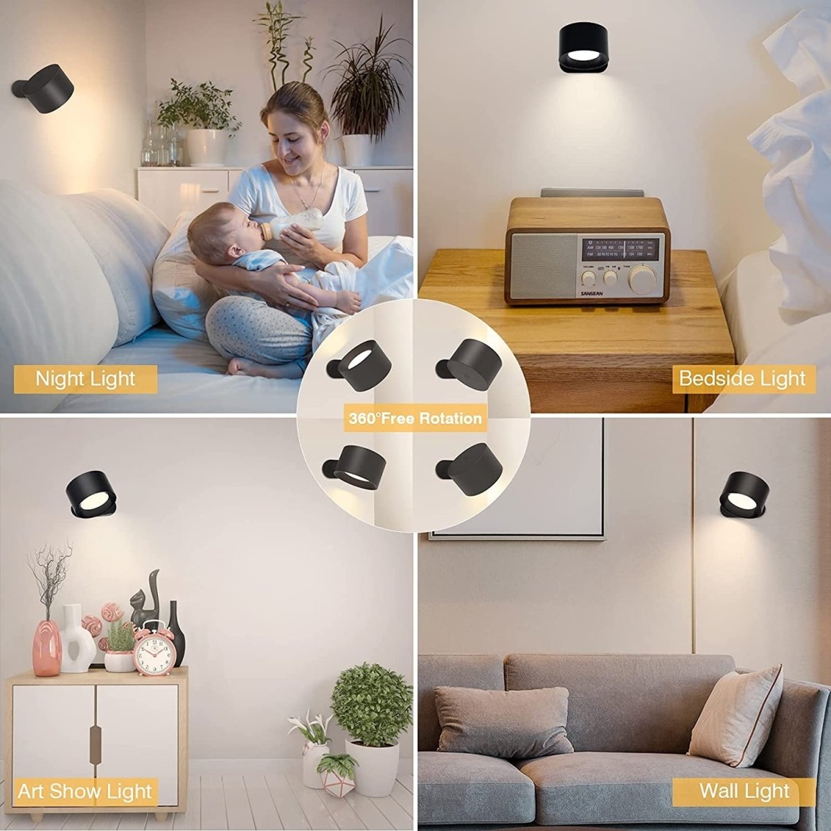 50% KORTING | OrbitLight - Snoerloze LED wandlamp [Laatste dag korting]