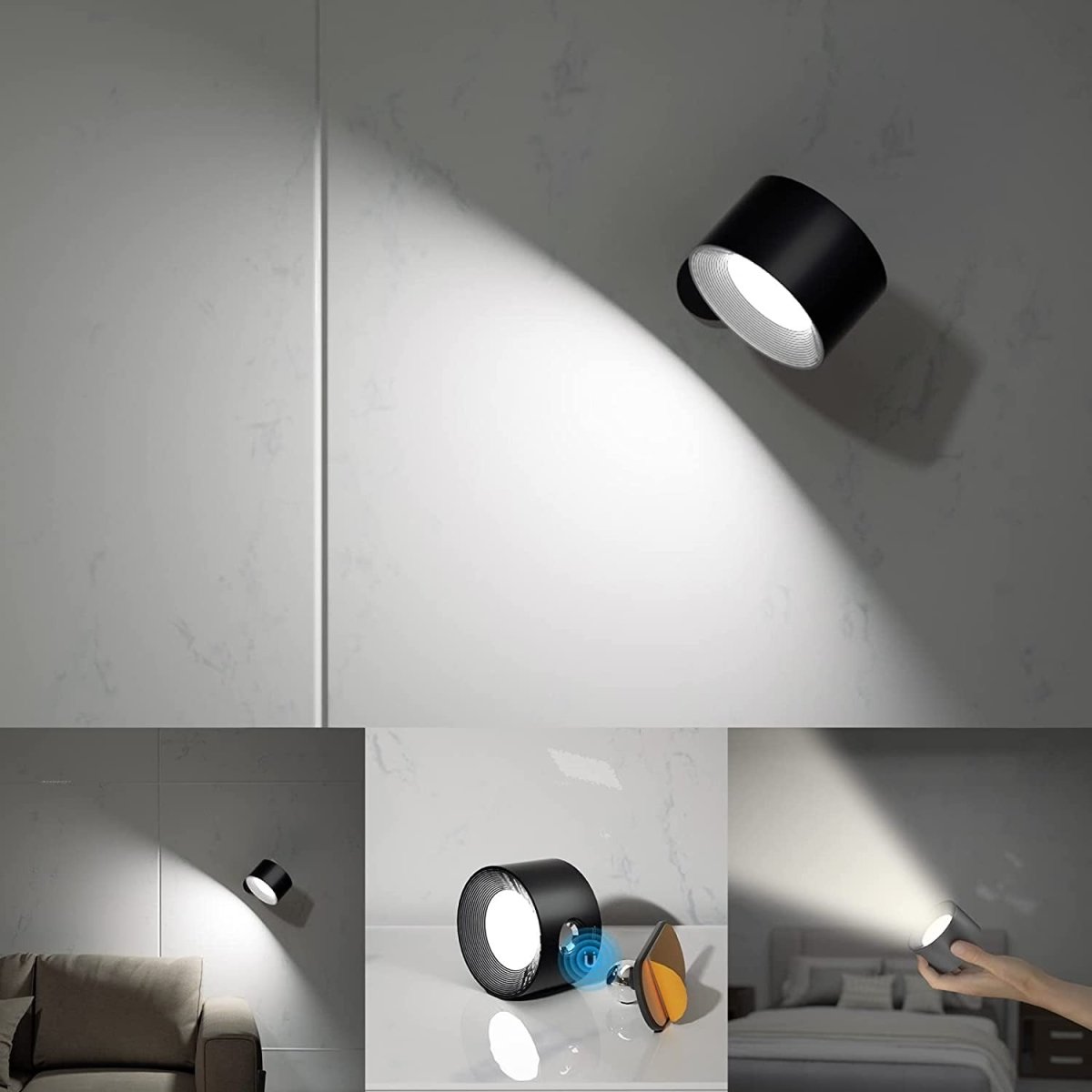 50% KORTING | OrbitLight - Snoerloze LED wandlamp [Laatste dag korting]