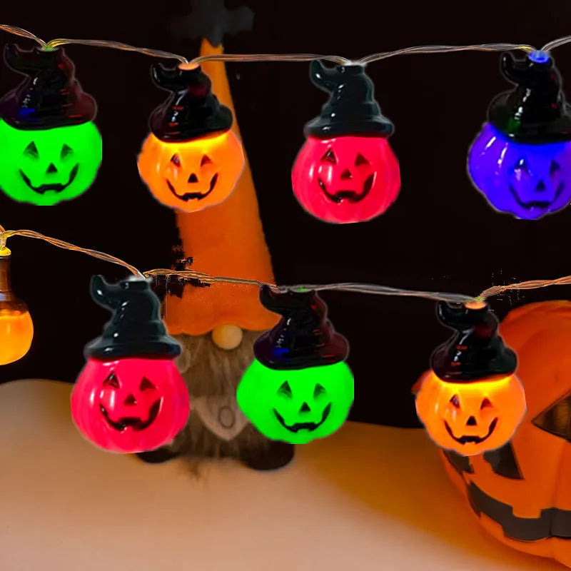 Halloween Pompoen Slingerlichten USB Batterij Aangedreven Binnen Buiten Decoratie