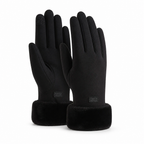 Dameswinterhandschoenen | Fleecevoering | Touchscreenfunctie | Winddichte buitenlaag