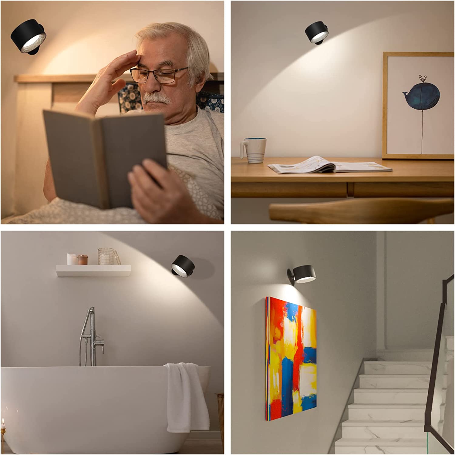 1+1 GRATIS | WallBeam - Draadloze oplaadbare wandlamp [Laatste dag korting]