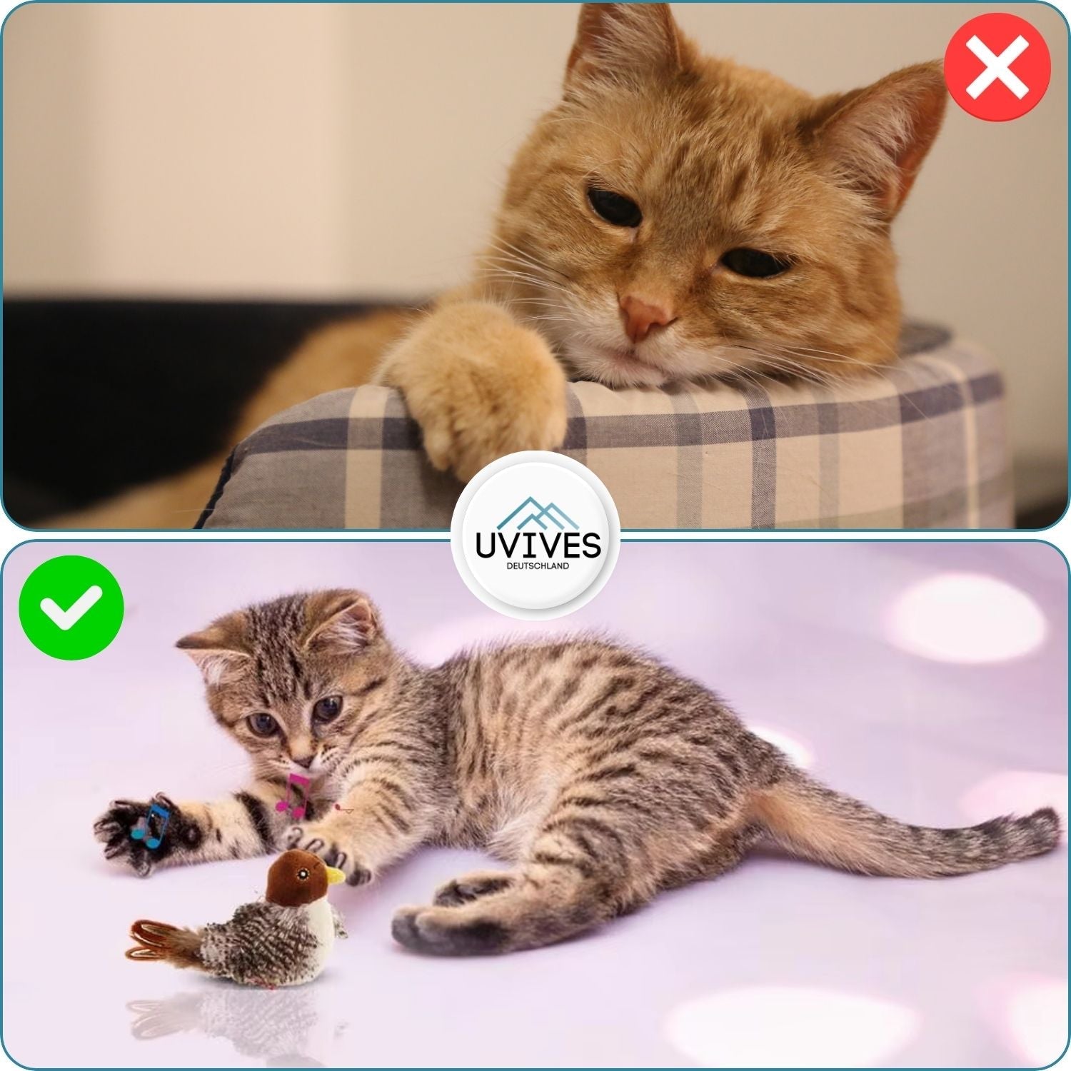 PurrTweet™ - Interactief tsjilpend vogelspeeltje voor katten