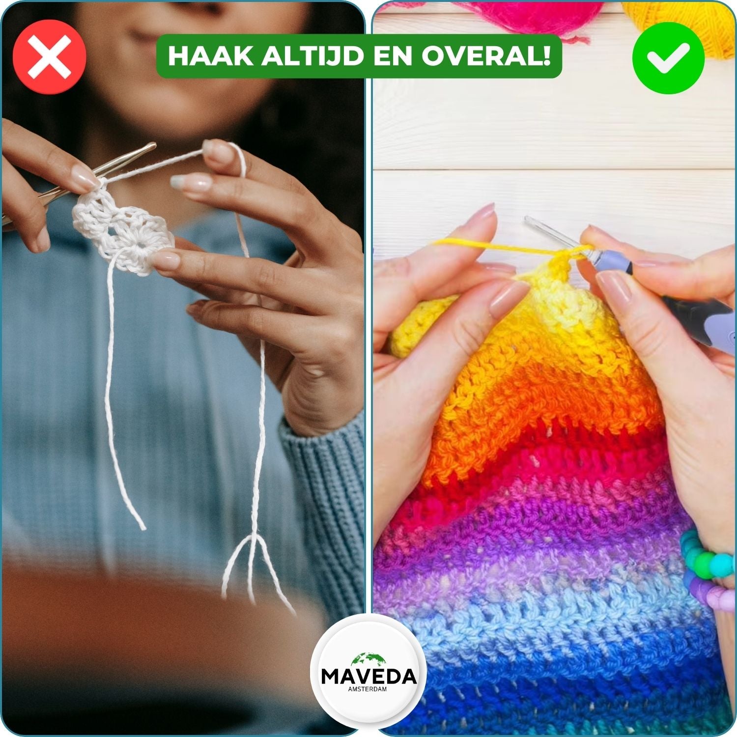BrightLoop™ - Oplaadbare lichtgevende haaknaaldenset [Laatste dag korting]