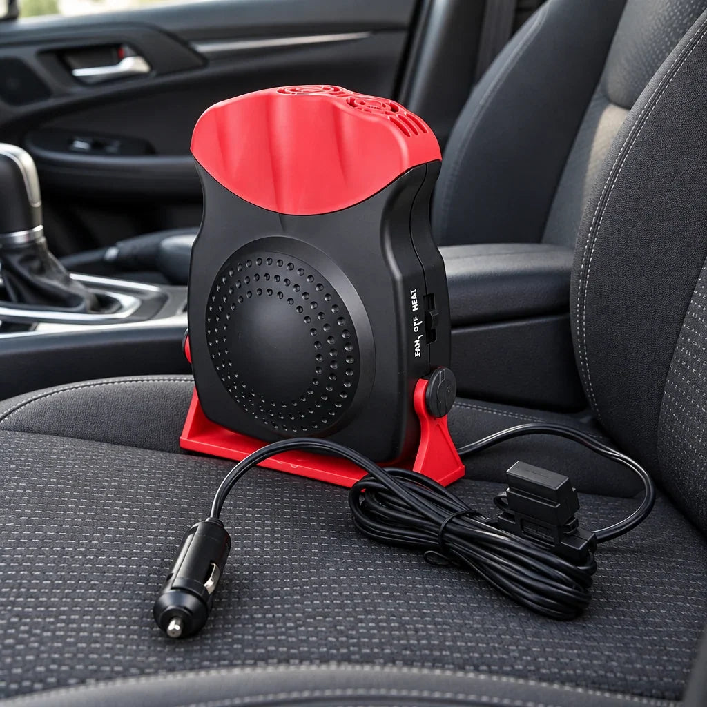 Autoheater met ventilatieopening voor warme lucht in de auto