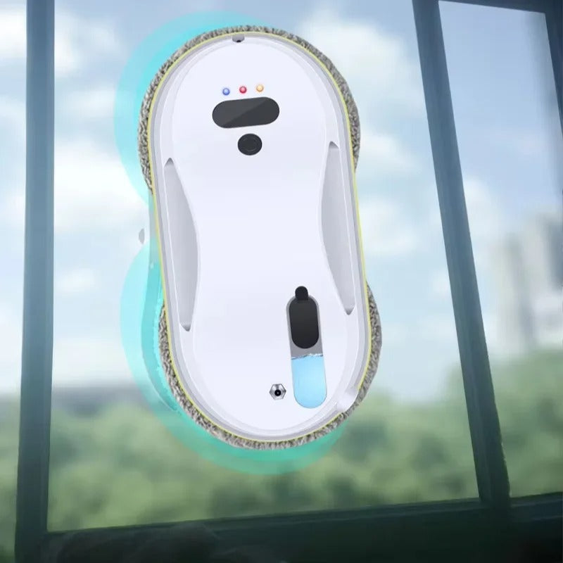 Slimme automatische raamreinigingsrobot met sproei- en sensorsysteem