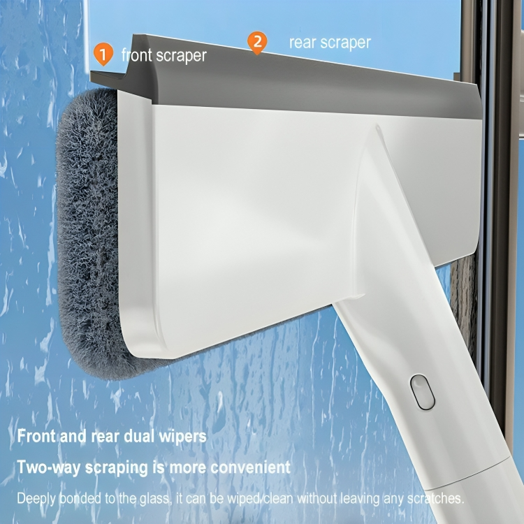 Professionele glasreiniger met waterspray