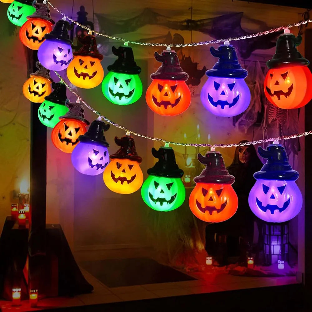 Halloween Pompoen Slingerlichten USB Batterij Aangedreven Binnen Buiten Decoratie
