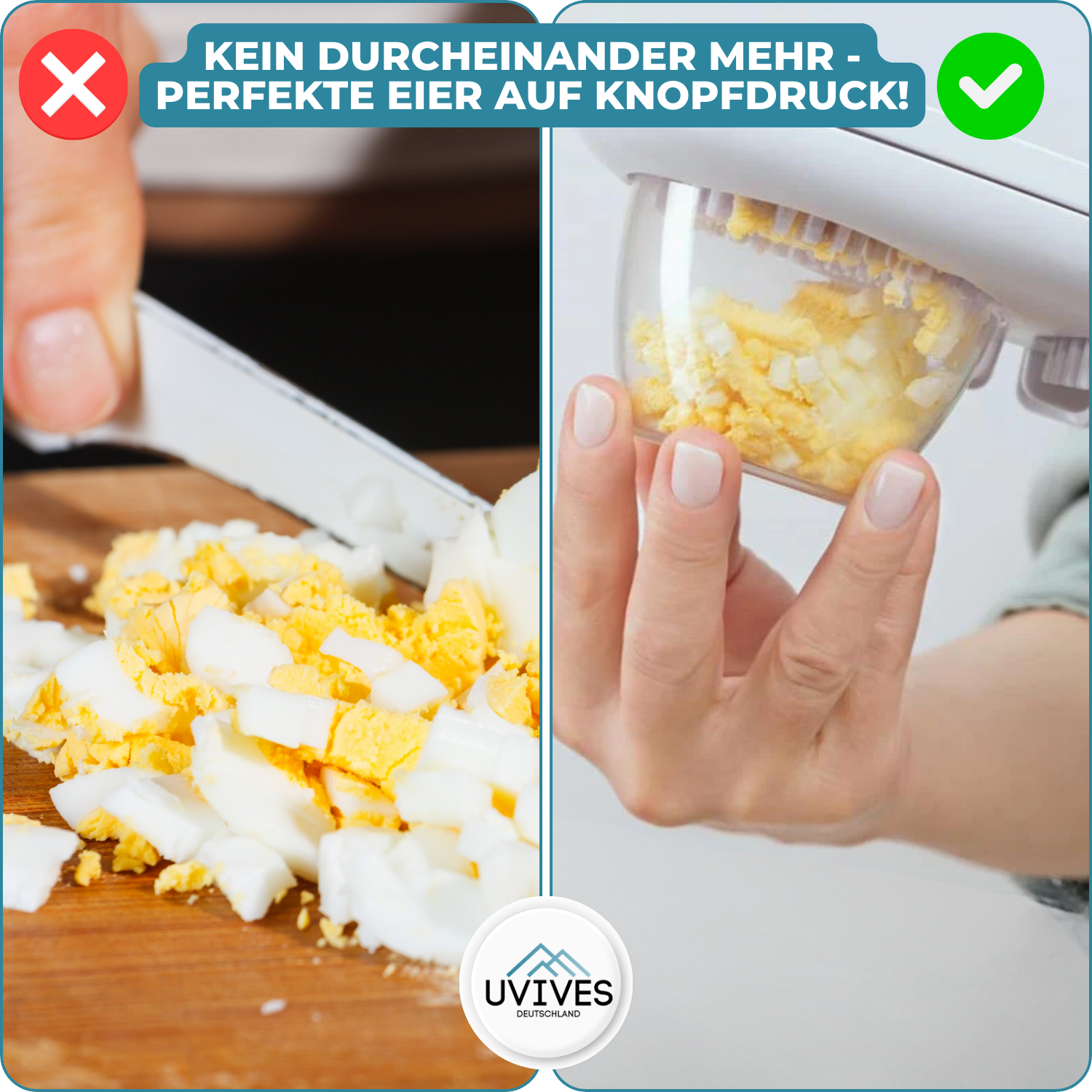 EggChop™ - Multifunctionele 3-in-1 eiersnijder
