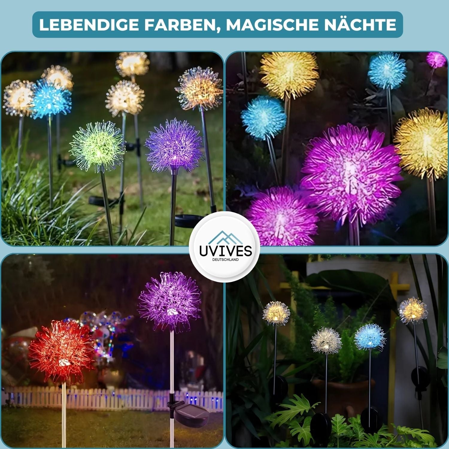 DandeLight™ - Waterdichte tuinlamp op zonne-energie in paardenbloemmotief