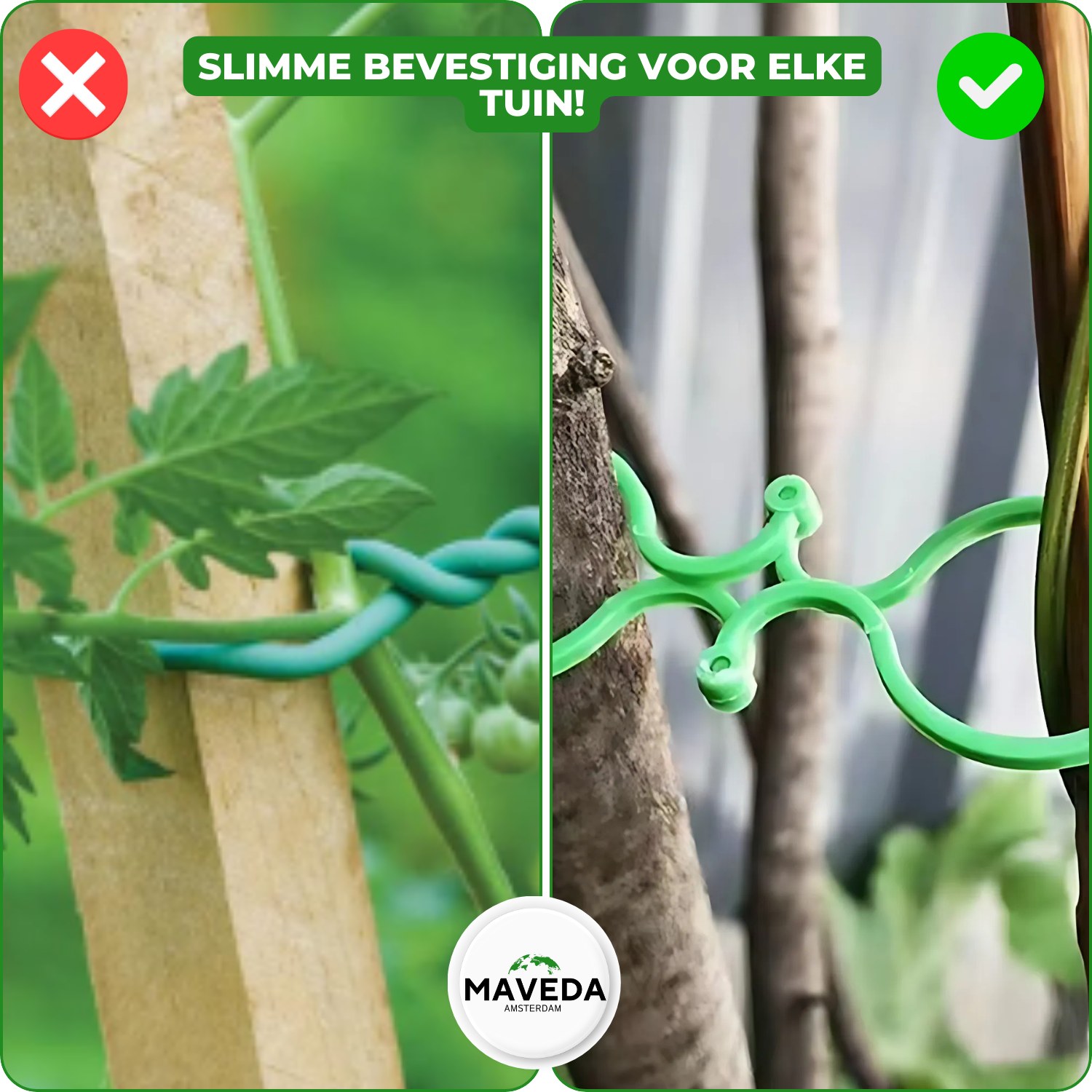 25+25 GRATIS | VineClamp™  - Plantentakhouder