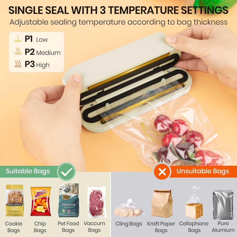 ProtectSeal - Snoerloze 3-in-1 vacuümsealer voor thuis & onderweg