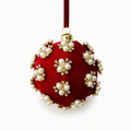 Kerstballen | Fluwelen Bekleding | Schuimkern