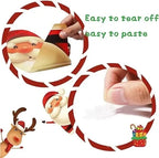 Dubbelzijdige raamdecoratie voor een feestelijke kerstsfeer