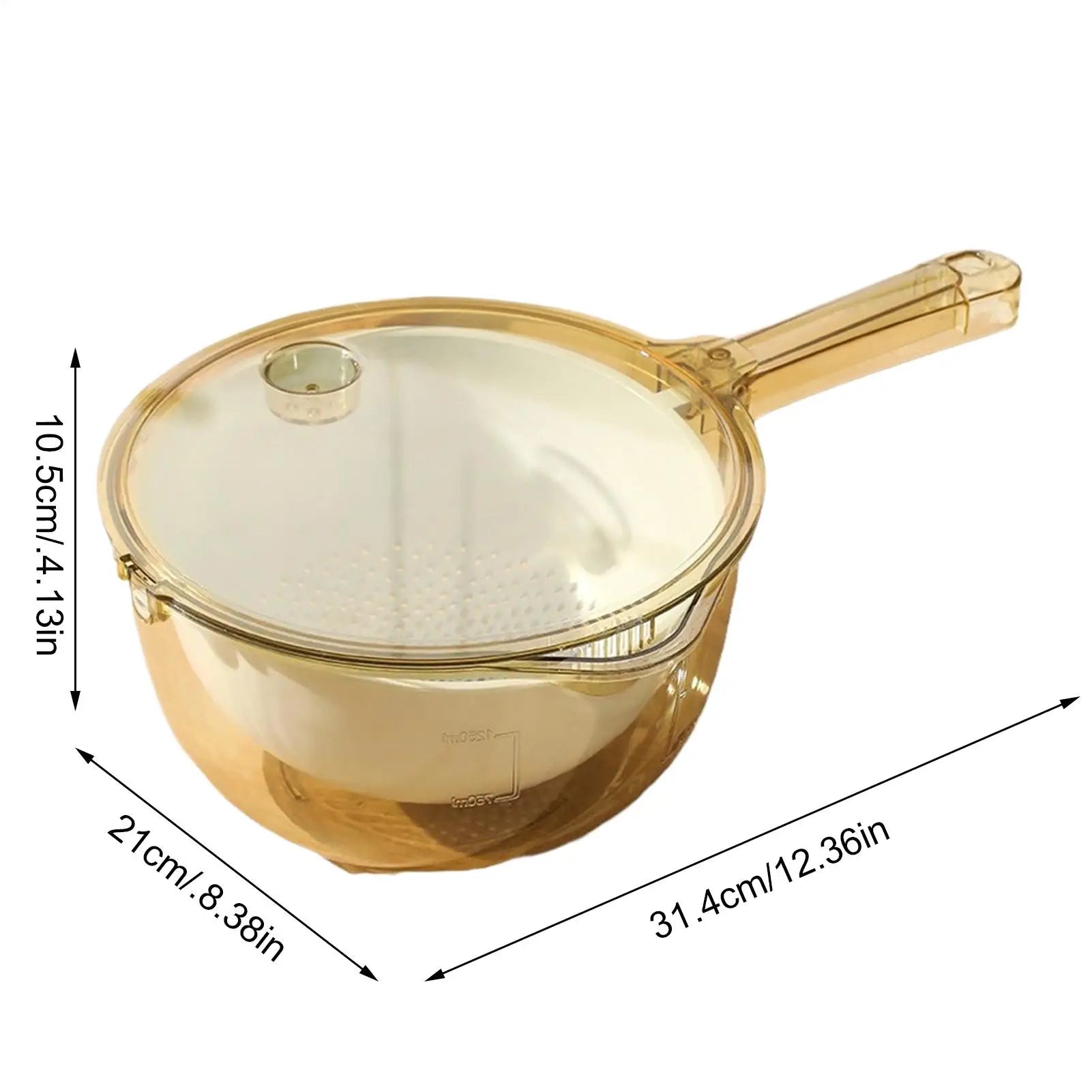 Multifunctionele groentenwasmand met handvat en tuit