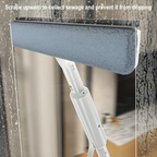 Professionele glasreiniger met waterspray