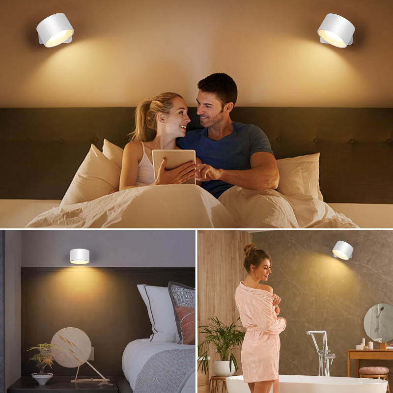 1+1 GRATIS | LumiPod - Draaibare draadloze LED-wandlamp