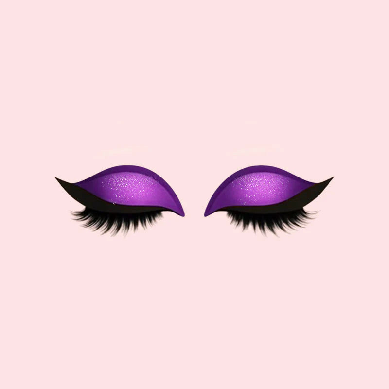 3-in-1 Oogschaduw, Eyeliner en Wimpers Sticker Set voor Directe Glamour