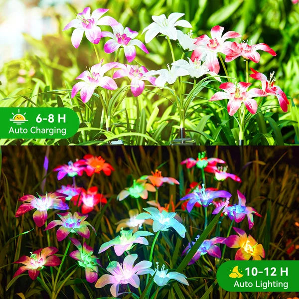 SolarBlossom - Magische tuinlamp met bloemmotief