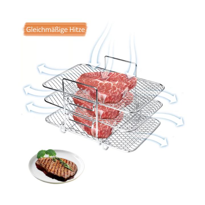 GrillStack - Meer ruimte in de airfryer, meer genot op het bord