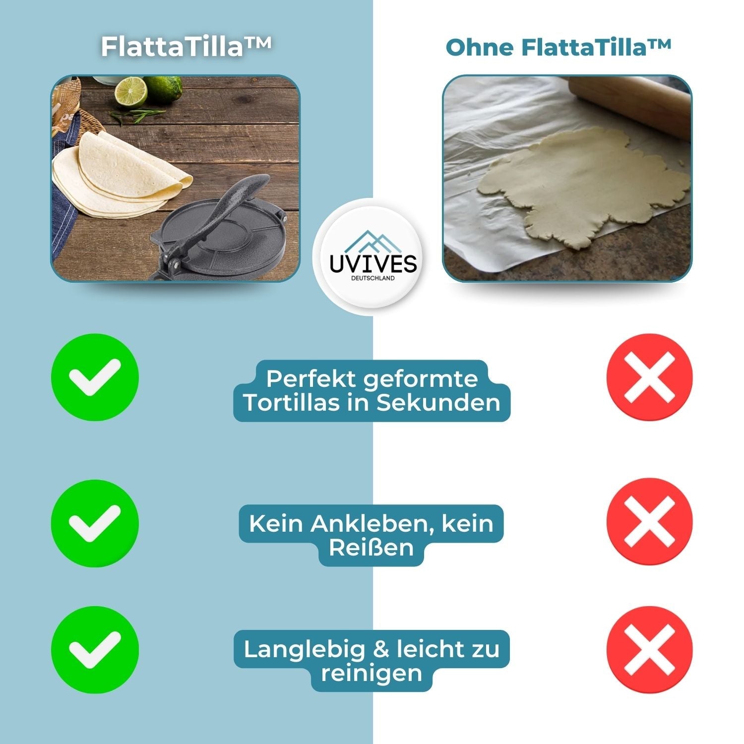 FlattaTilla™ - Maak tortilla's in een handomdraai