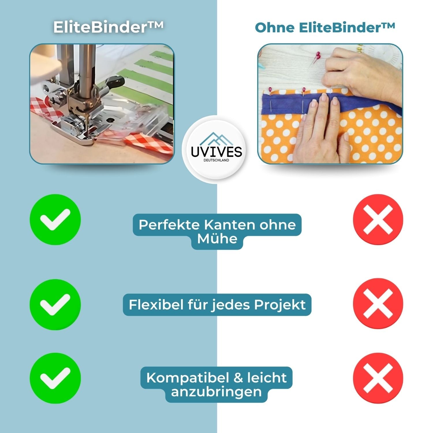 EliteBinder™ - Verstelbare biaisbindvoet