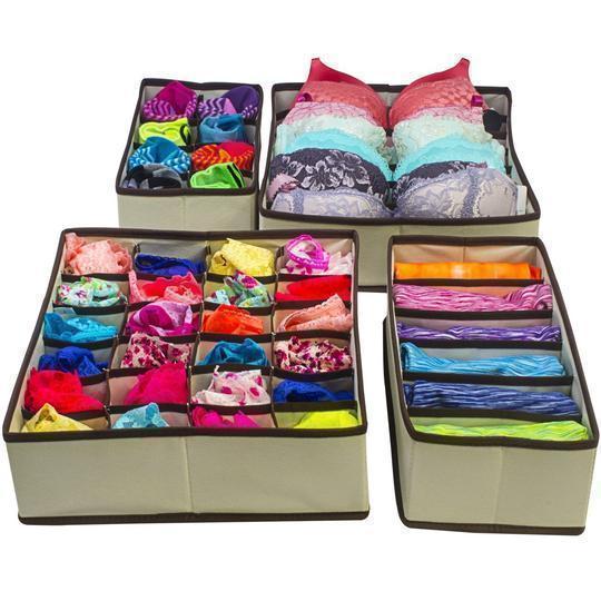 2+2 GRATIS | SortiBox - Opvouwbare wasbox voor de kledingkast