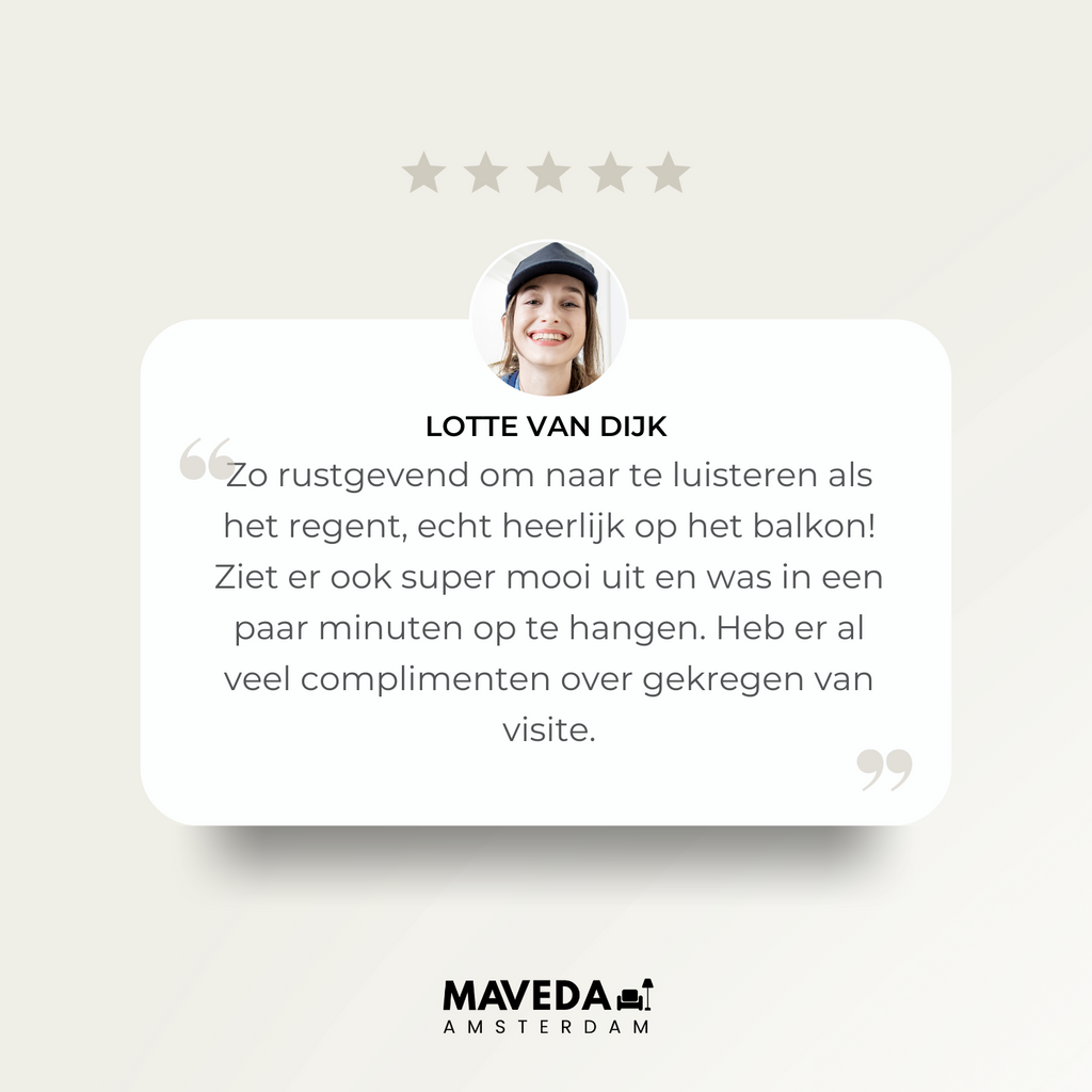 Decoratieve regenketting voor tuin & terras