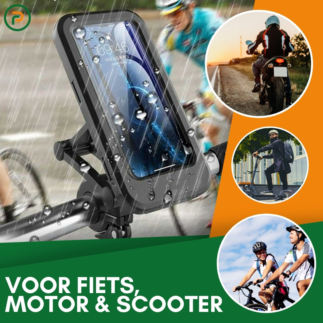 GearDock - Universele waterdichte mobiele telefoonhouder voor fietsen en motoren [Laatste dag korting]