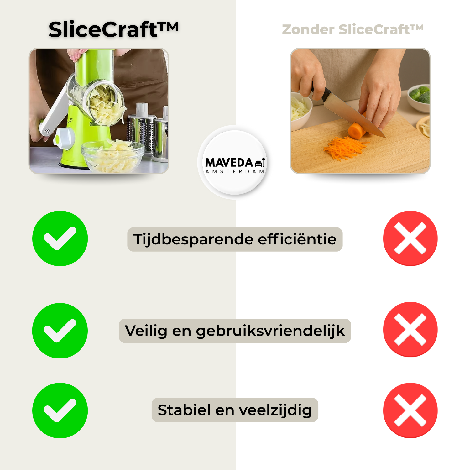 SliceCraft™ - moeiteloos raspen, snijden & slicen