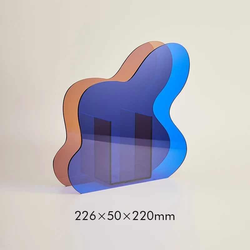 Moderne Sculpturale Acrylvaas voor Woondecoratie