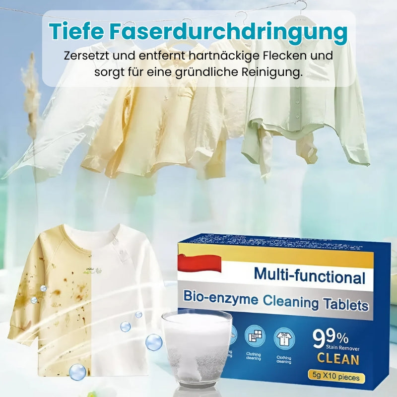 2+1 GRATIS | EcoCleanse™ - Multifunctionele Organische Enzym Wasmiddel Tabletten [Laatste dag korting]