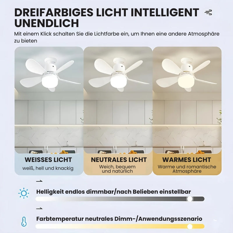 IlluminaGale - Plafondventilatorlamp met afstandsbediening (Laatste dag korting)