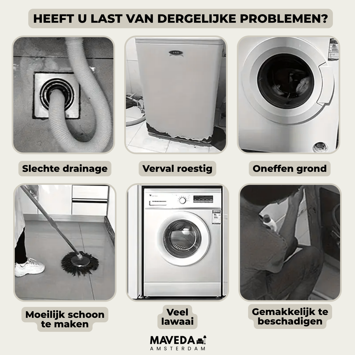 2+2 GRATIS | VibraFix - Maak een einde aan lawaaierige en schuddende wasmachines