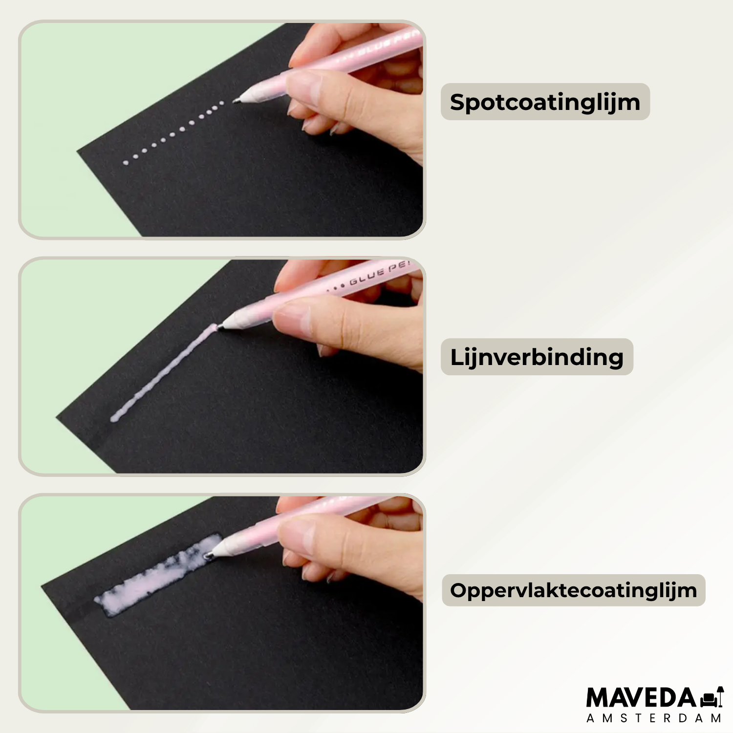 GlueMaster - Plakt precies waar je het wilt hebben! (set van 6)
