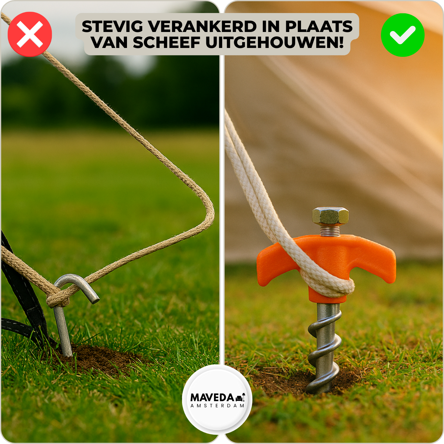 2+2 GRATIS | DrillPeg™ - Veranker je tent veilig in seconden