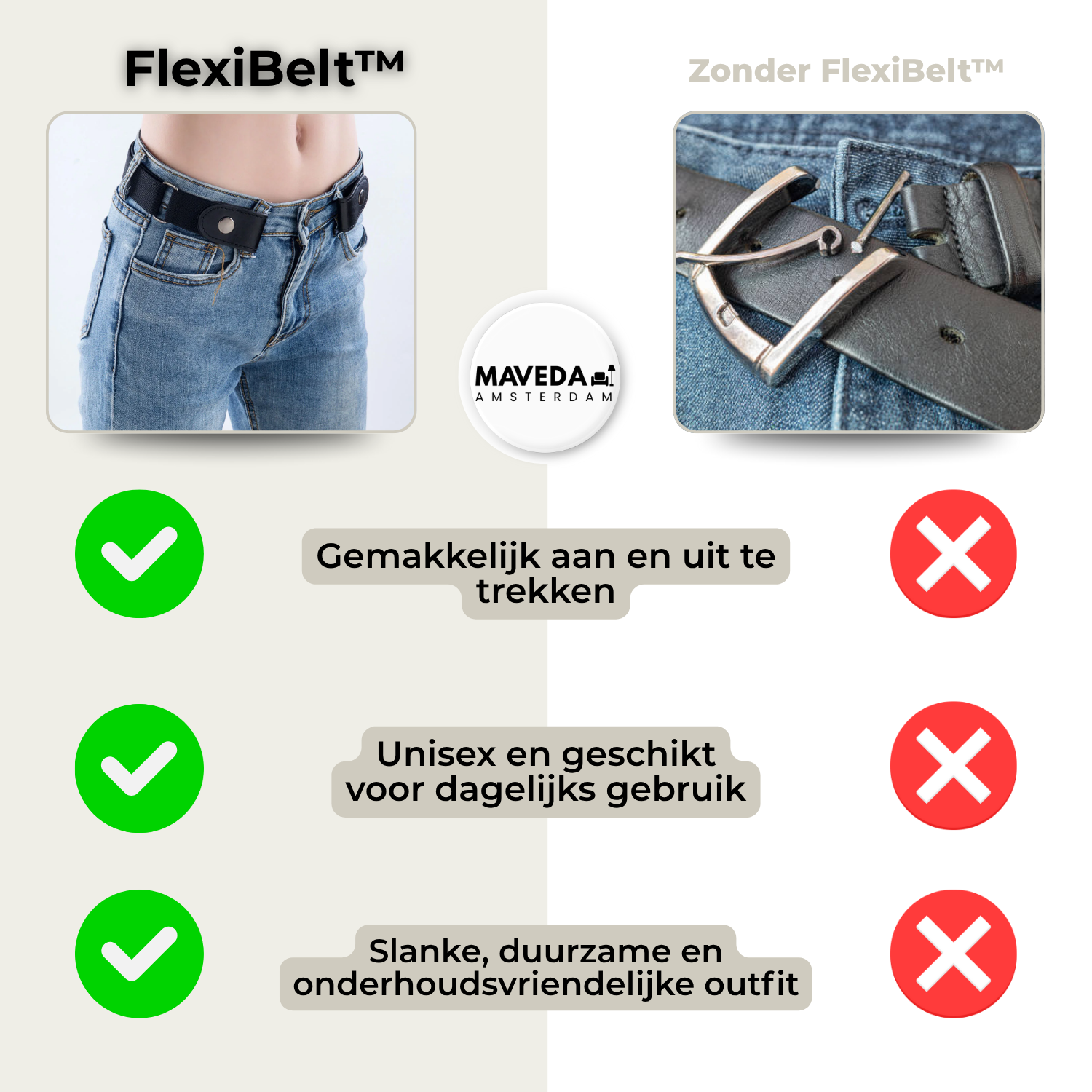 1+1 GRATIS | FlexiBelt - Onzichtbare greep zonder druk!