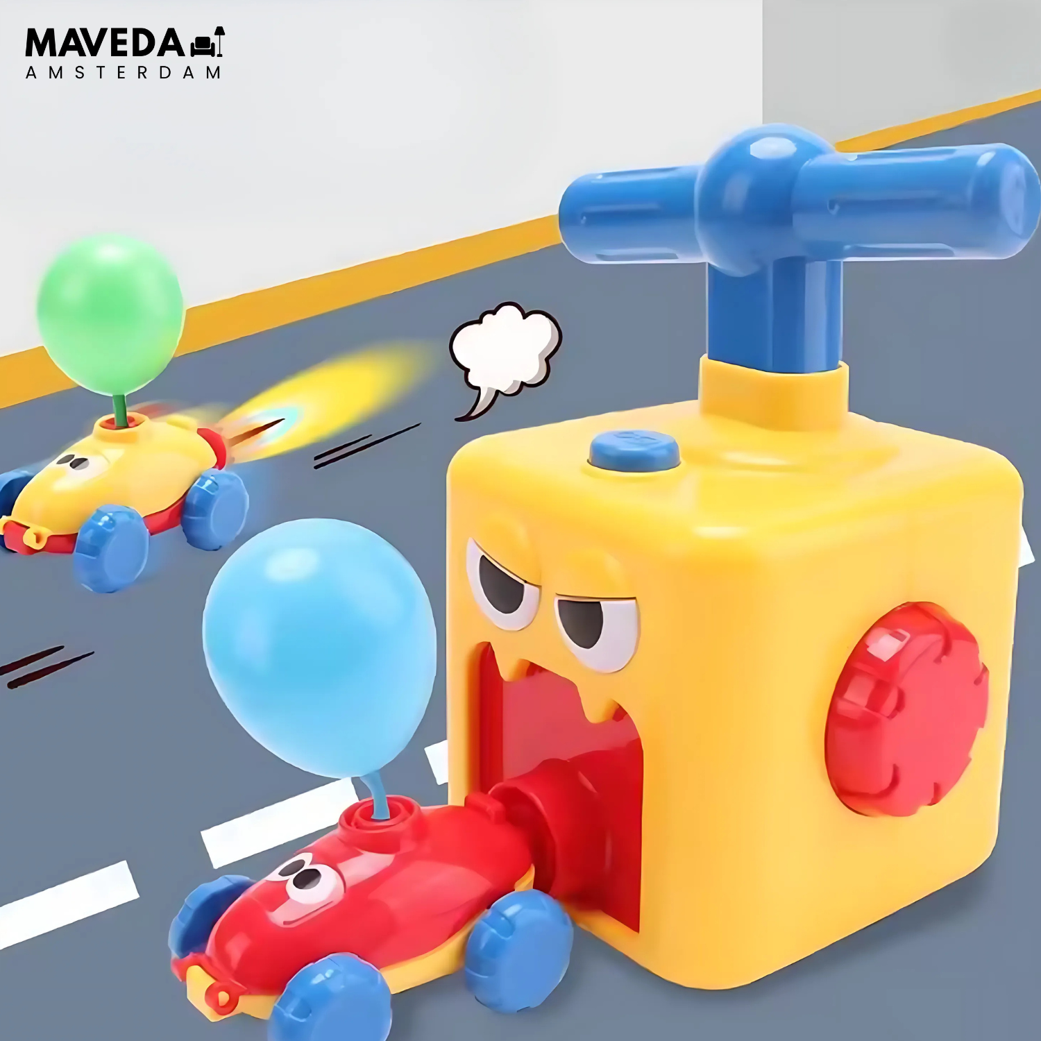PowerBalloon Racer - natuurkunde voor kleine ontdekkingsreizigers