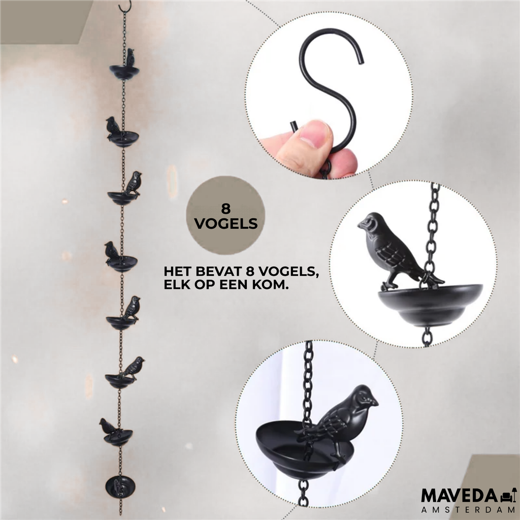 Decoratieve regenketting voor tuin & terras