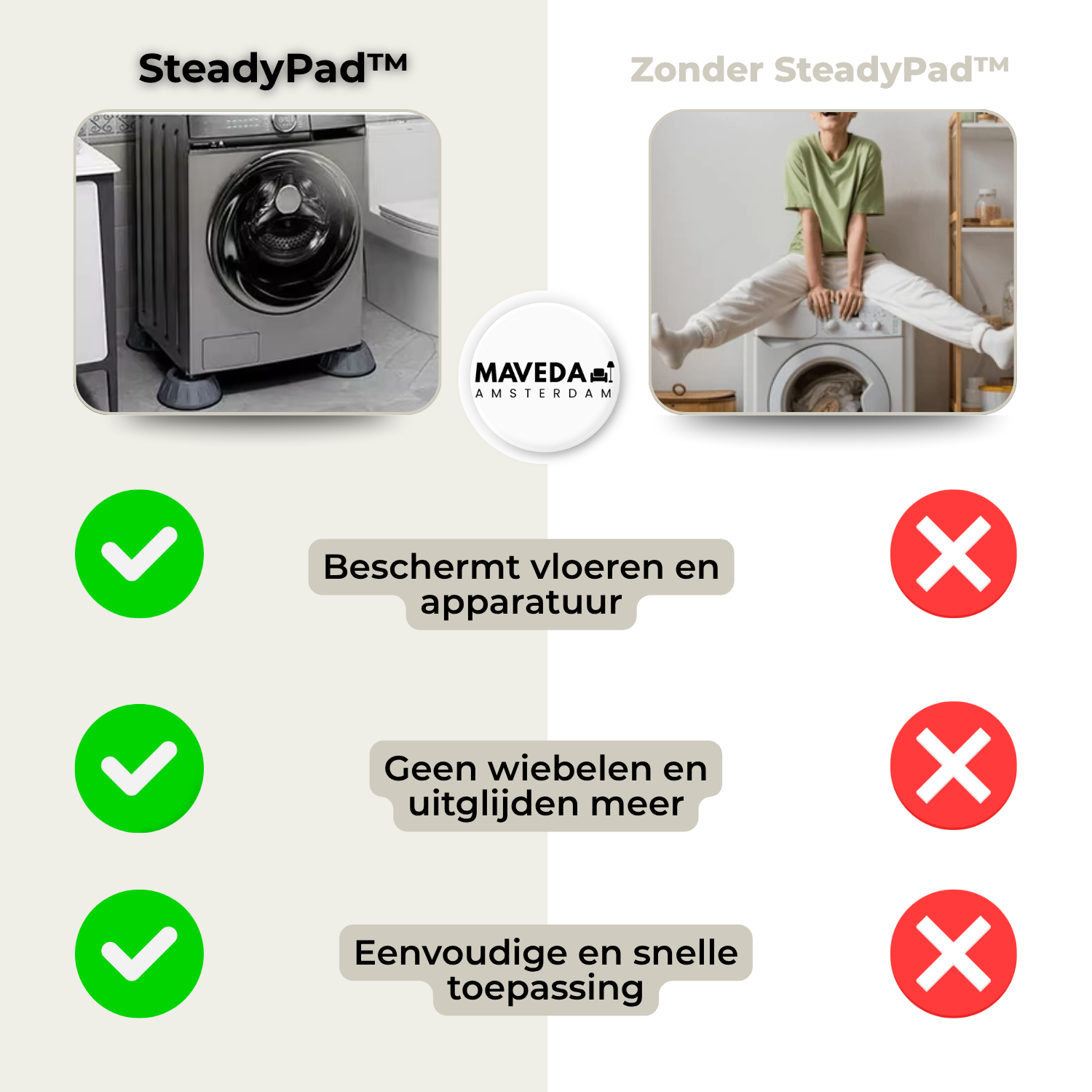 2+2 GRATIS | SteadyPad™ - antivibratiekussens