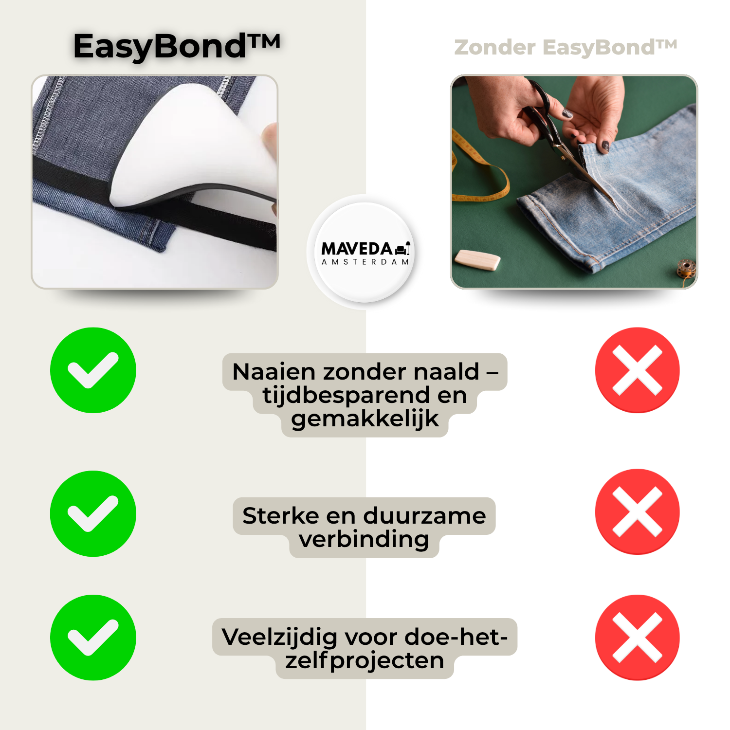 1+1 GRATIS | EasyHem - Perfecte broeklengtes in seconden