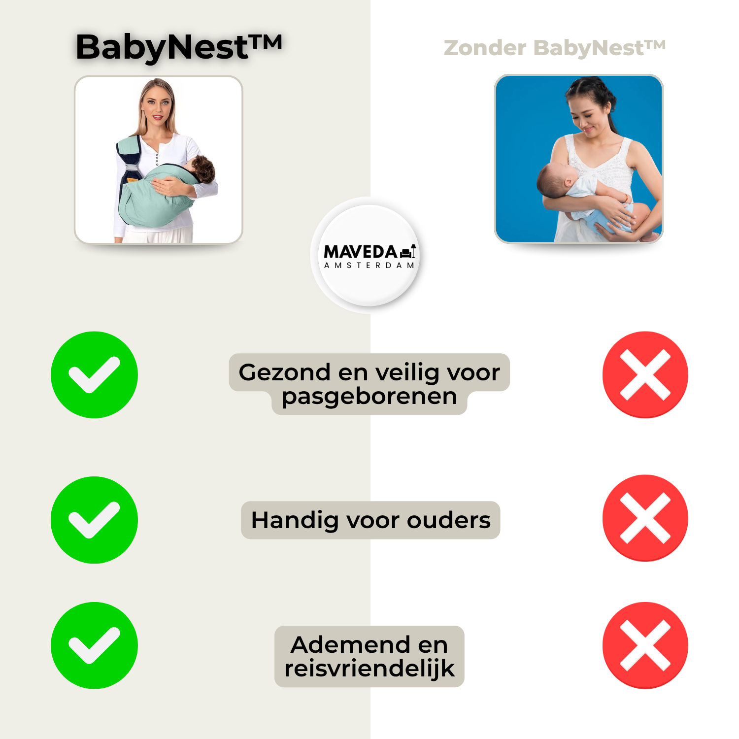 BabyNest - Dragen zonder stress