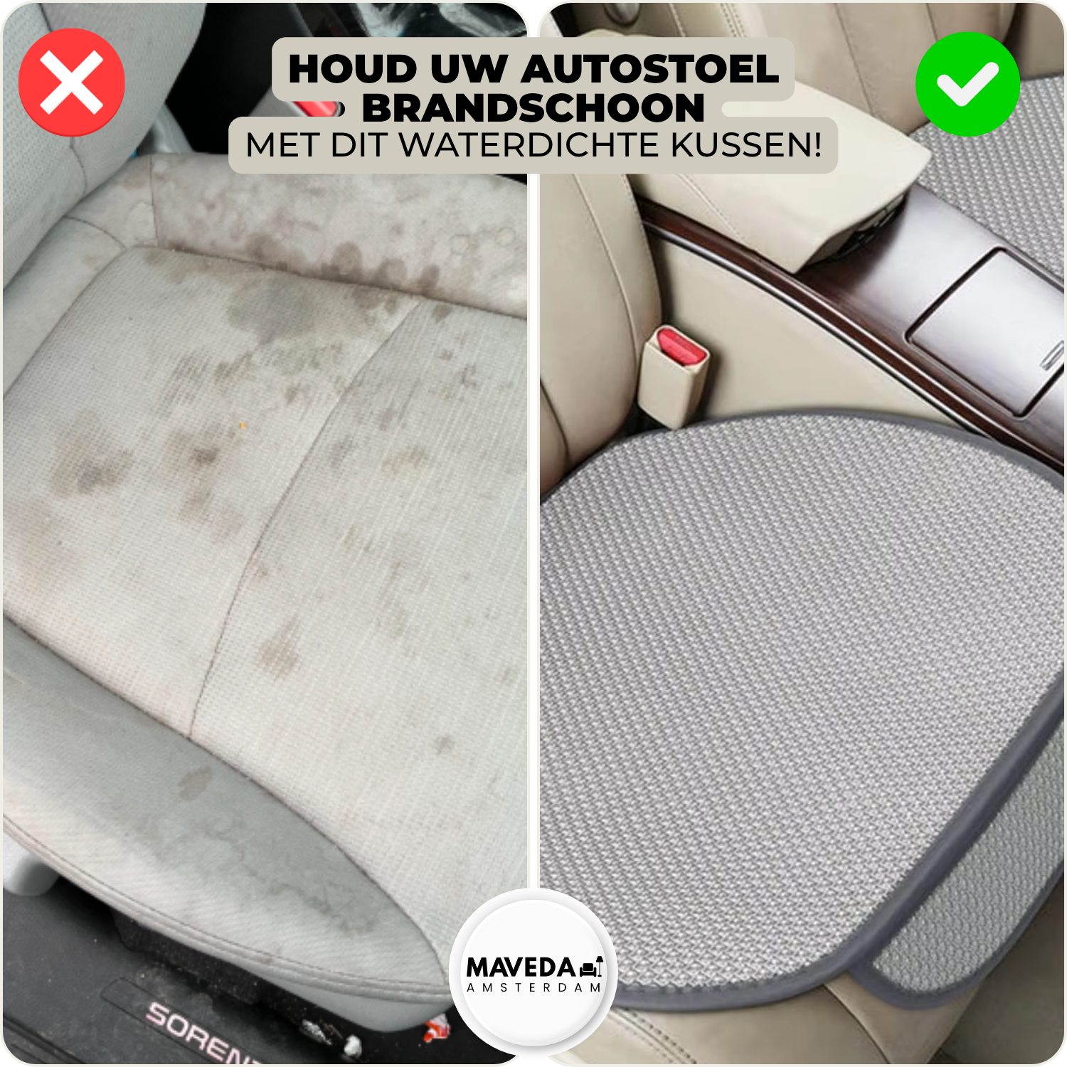 50% KORTING | CoolCushion - Waterabsorberend afdekkussen voor autostoel [Laatste dag korting]