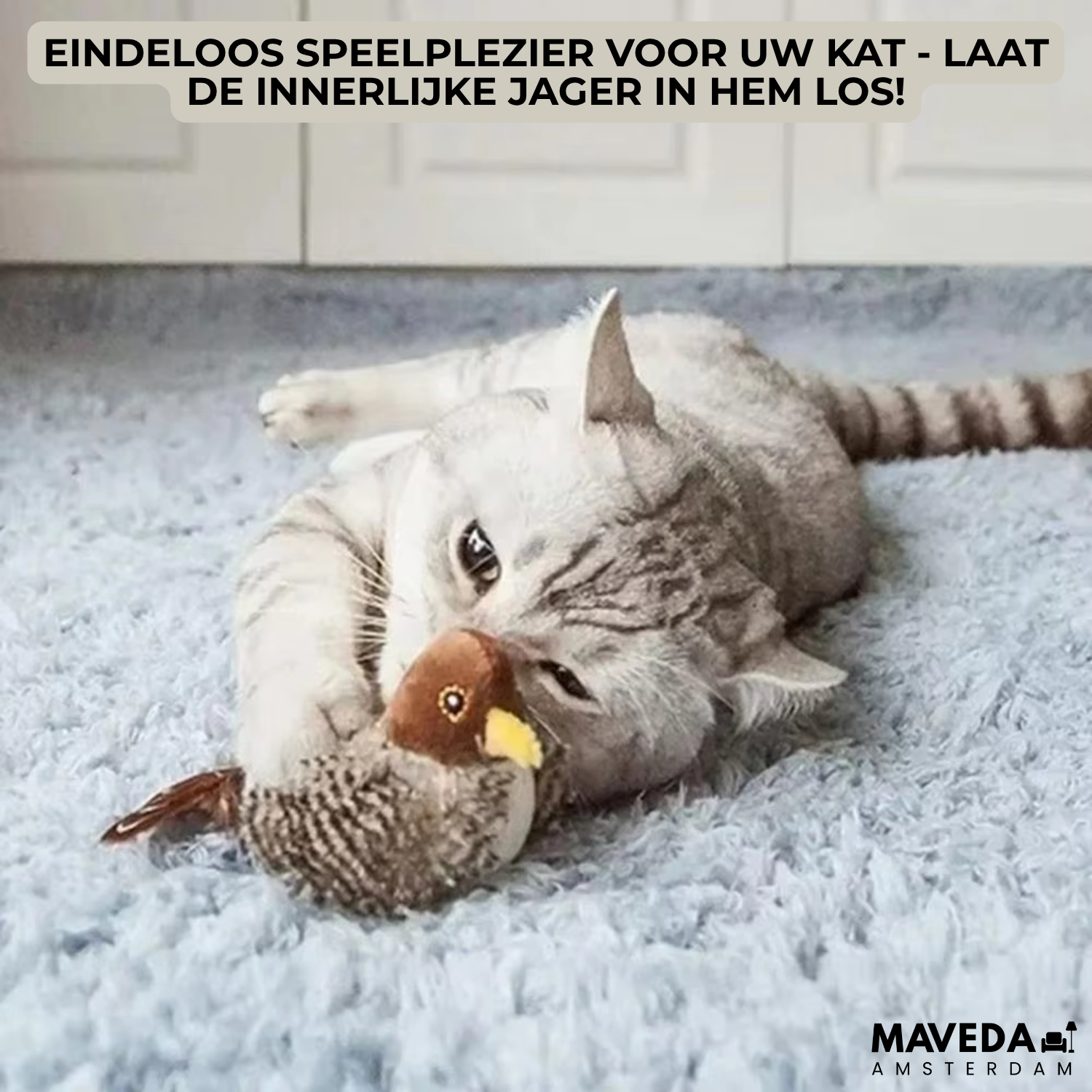 PurrTweet™ - Interactief tsjilpend vogelspeeltje voor katten